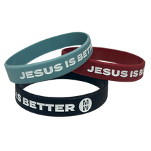 Load image into Gallery viewer, Jesus Is Better Silicone Bracelet