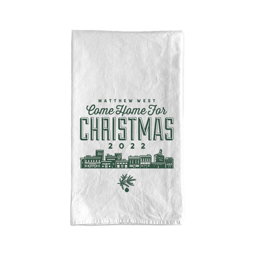 Come Home for Christmas 2022 Tea Towel