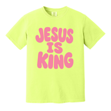 Load image into Gallery viewer, Jesus is King Neon Tee