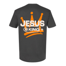 Load image into Gallery viewer, Jesus is King Gray Tee