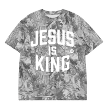Load image into Gallery viewer, Jesus is King Camo Tee
