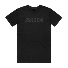 Load image into Gallery viewer, Jesus is King Black Tee