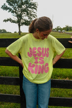 Load image into Gallery viewer, Jesus is King Neon Tee