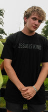 Load image into Gallery viewer, Jesus is King Black Tee