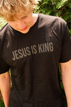 Load image into Gallery viewer, Jesus is King Black Tee