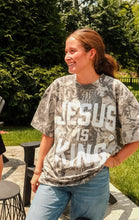 Load image into Gallery viewer, Jesus is King Camo Tee