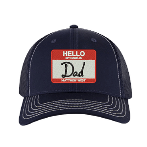 Hello My Name Is Dad Hat