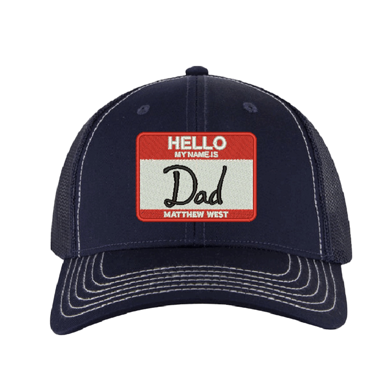 Hello My Name Is Dad Hat