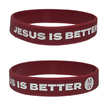 Load image into Gallery viewer, Jesus Is Better Silicone Bracelet