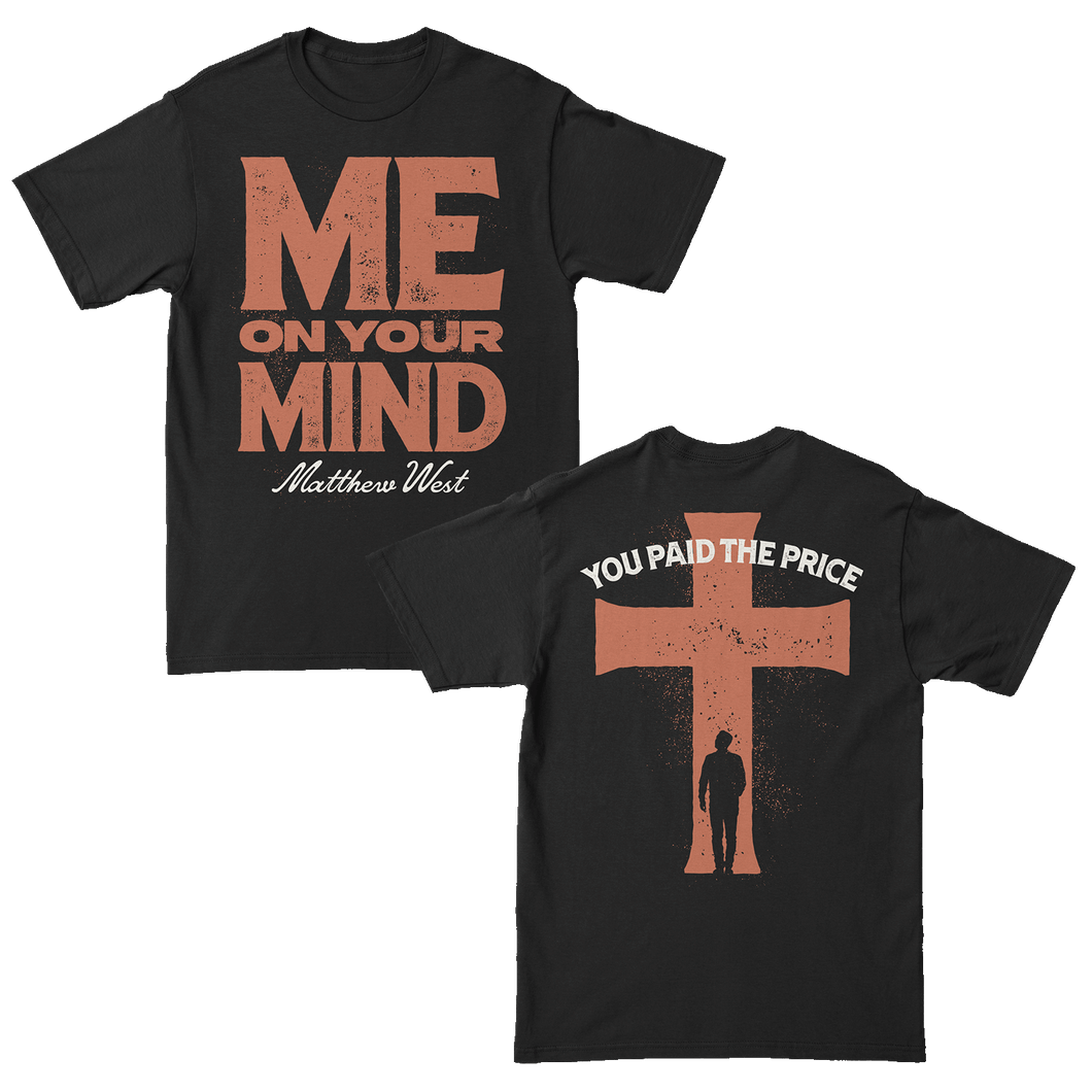 Me On Your Mind Black & Red Tee