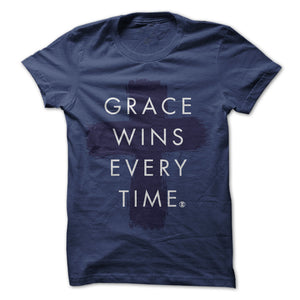 Grace Wins Blue Unisex Tee