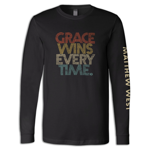 Retro Grace Wins Every Time. Long Sleeve Tee